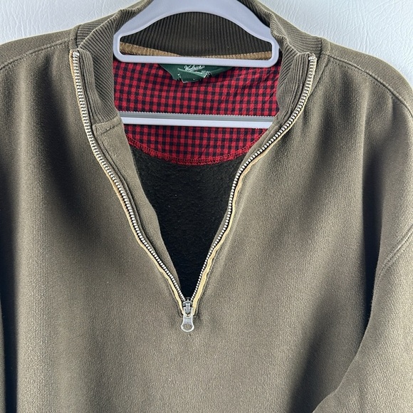 Woolrich Half Zip Elbow Patch Sweatshirt - Picture 3 of 10